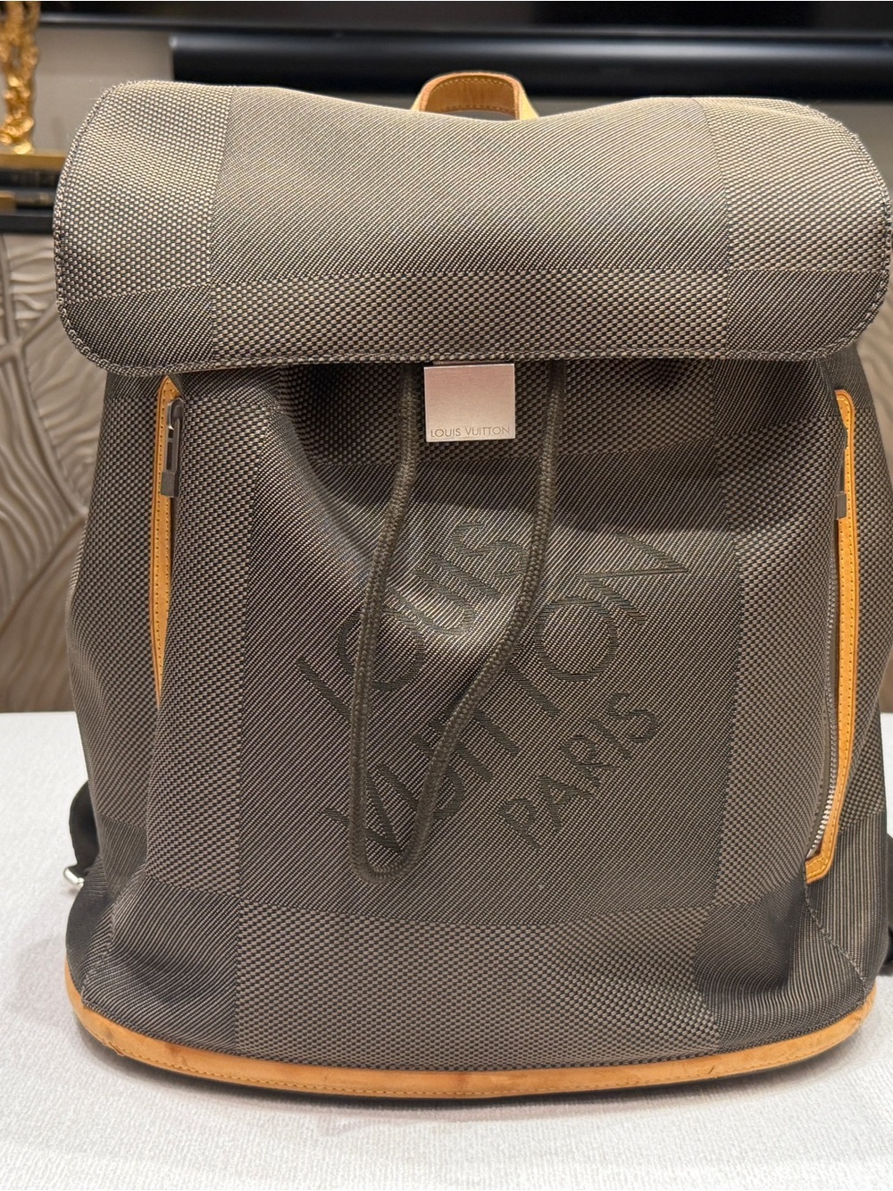Louis Vuitton Damier Geant Pionnier Backpack Terre Brown M93055 🎒 Rare LV
